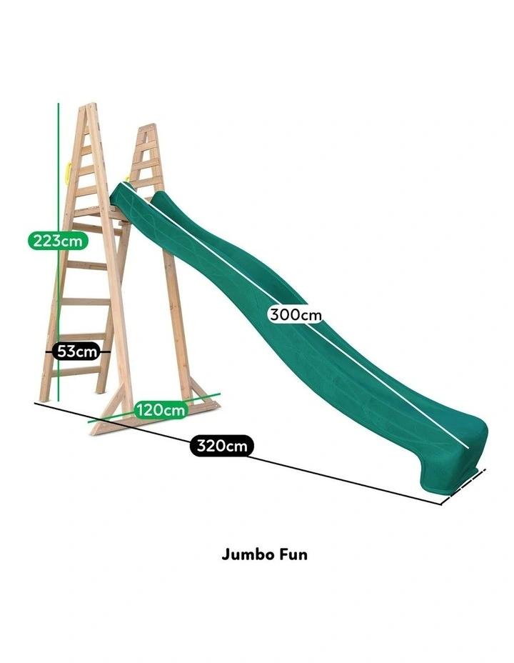 Jumbo Climb & 3m Green Slide image 3