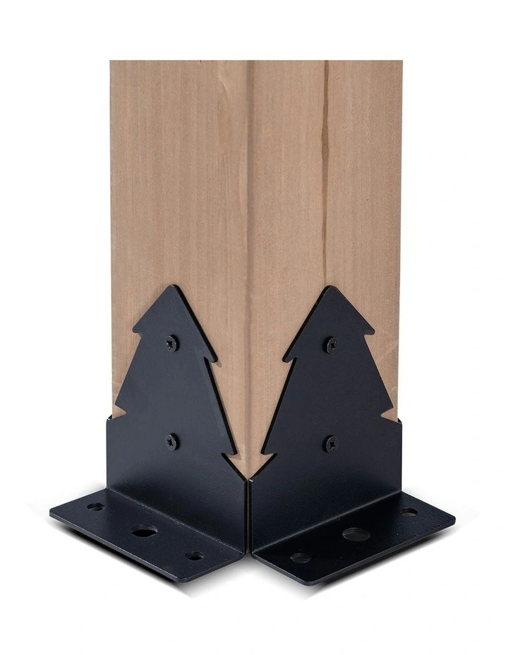 Yardtopia Maryborough 3m x 3m Timber & Steel Double Hip Roof Gazebo in Black image 4