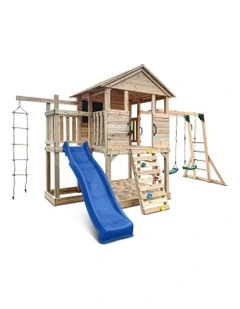 Kingston Cubby House With Slide 2.2m in Multi