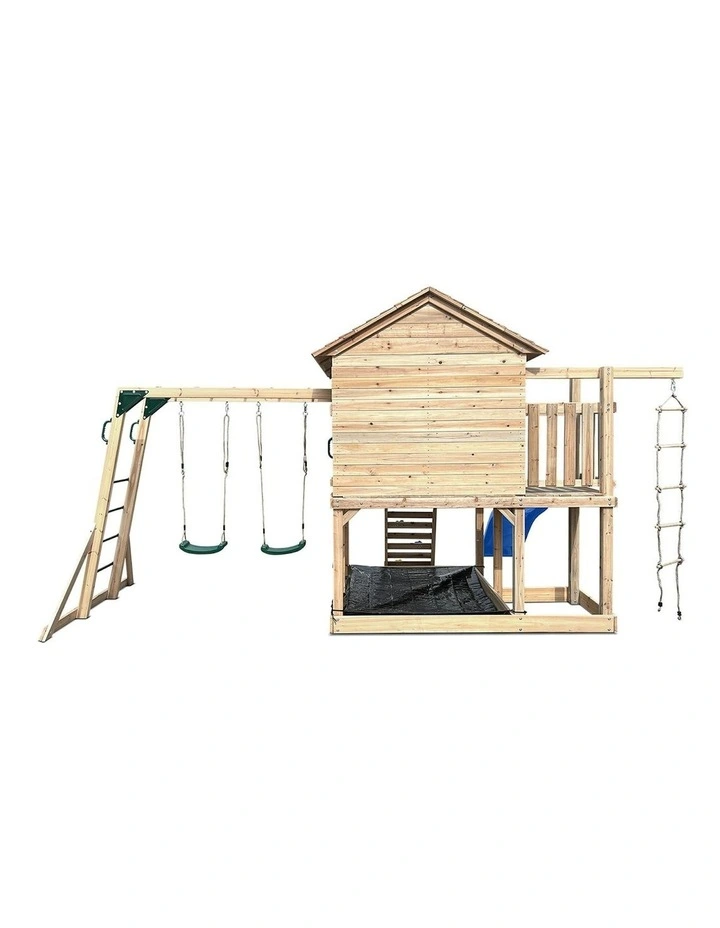 Kingston Cubby House With Slide 2.2m in Multi image 5