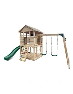 Kingston Cubby House With Slide 2.2m in Multi