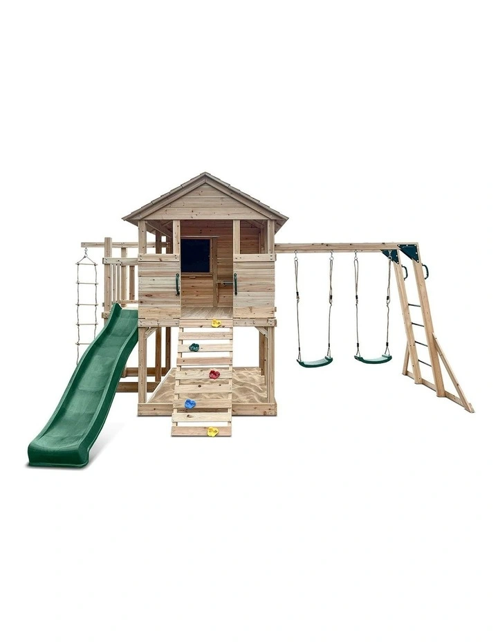 Kingston Cubby House With Slide 2.2m in Multi image 2