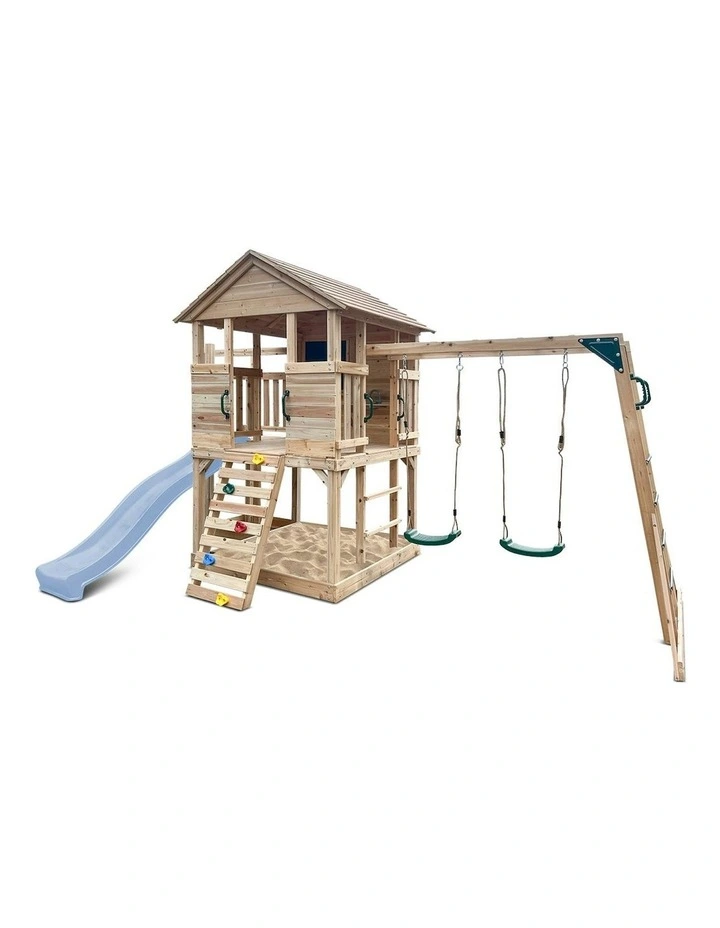 Kingston Cubby House With Slide 2.2m in Multi image 3