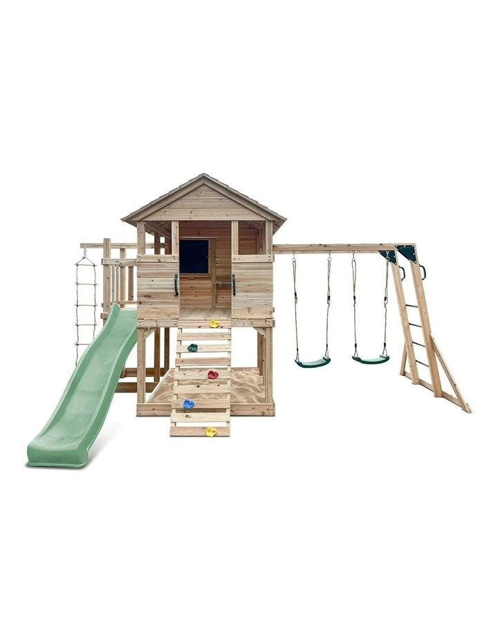 Kingston Cubby House With Slide 2.2m in Multi image 2