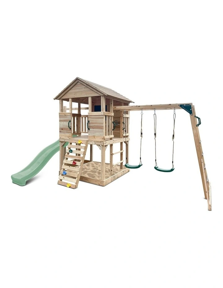 Kingston Cubby House With Slide 2.2m in Multi image 3