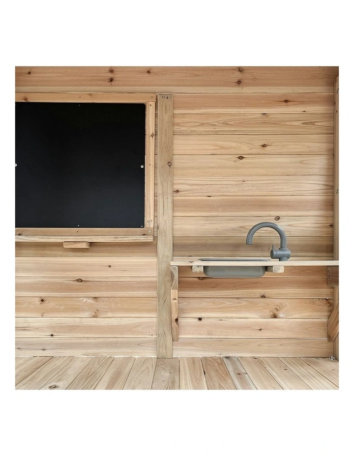 Kingston Cubby House With Slide 2.2m in Multi image 7