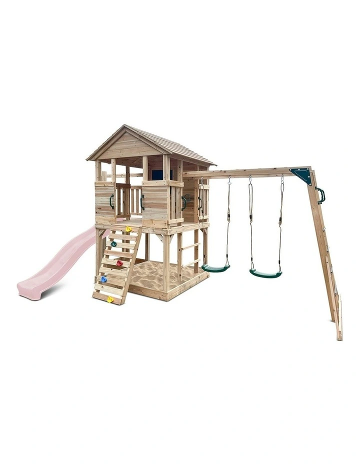 Kingston Cubby House With Slide 2.2m in Multi image 3