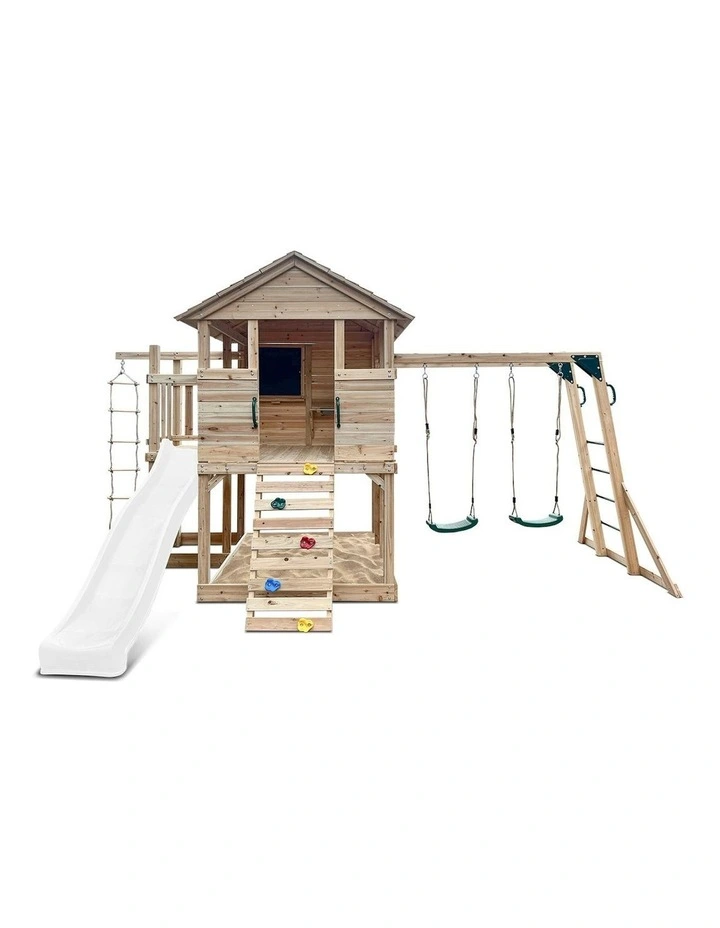 Kingston Cubby House With Slide 2.2m in Multi image 2