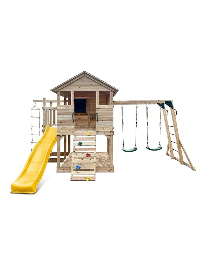 Kingston Cubby House With Slide 2.2m in Multi image 2