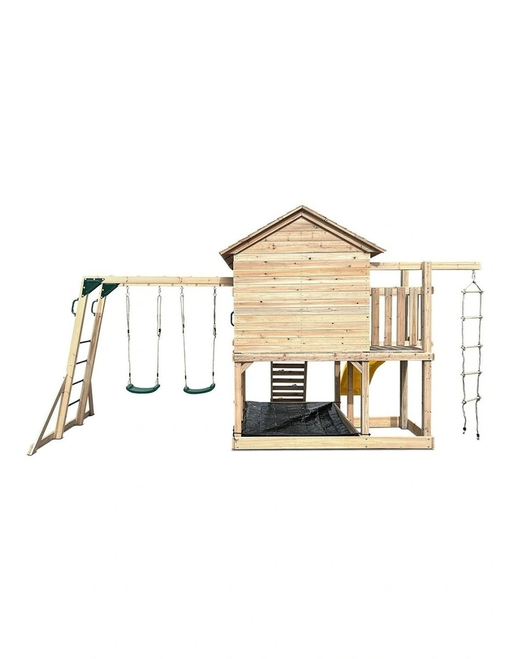 Kingston Cubby House With Slide 2.2m in Multi image 5