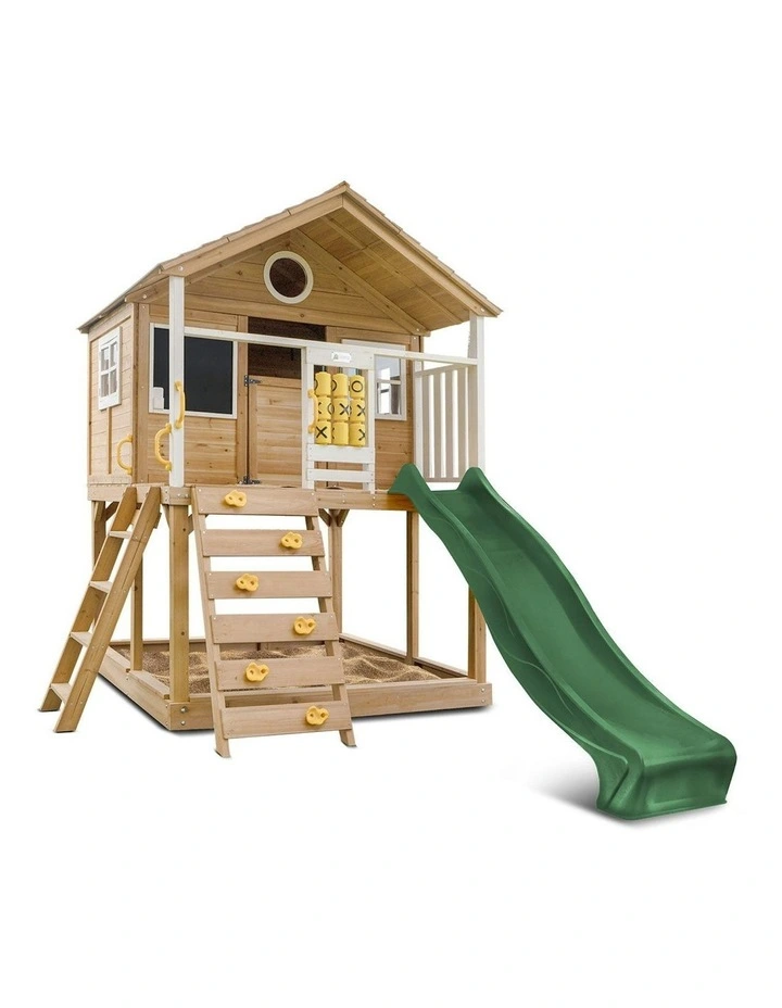 Warrigal Cubby House With Slide 2.2m in Multi image 1