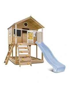 Warrigal Cubby House with Slide 2.2m in Multi