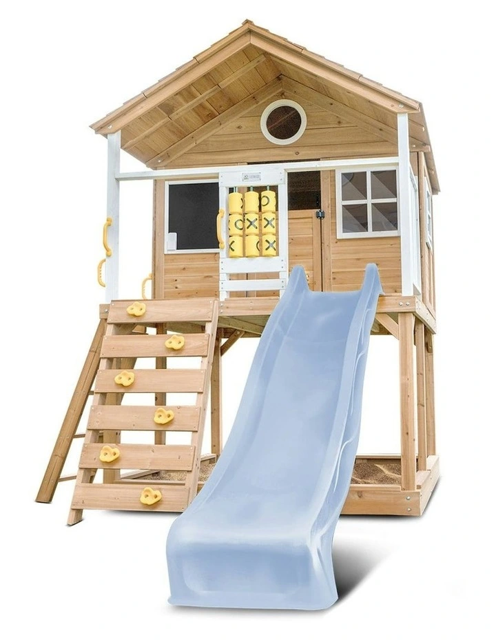 Warrigal Cubby House with Slide 2.2m in Multi image 3