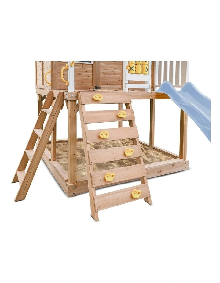 Warrigal Cubby House with Slide 2.2m in Multi image 4