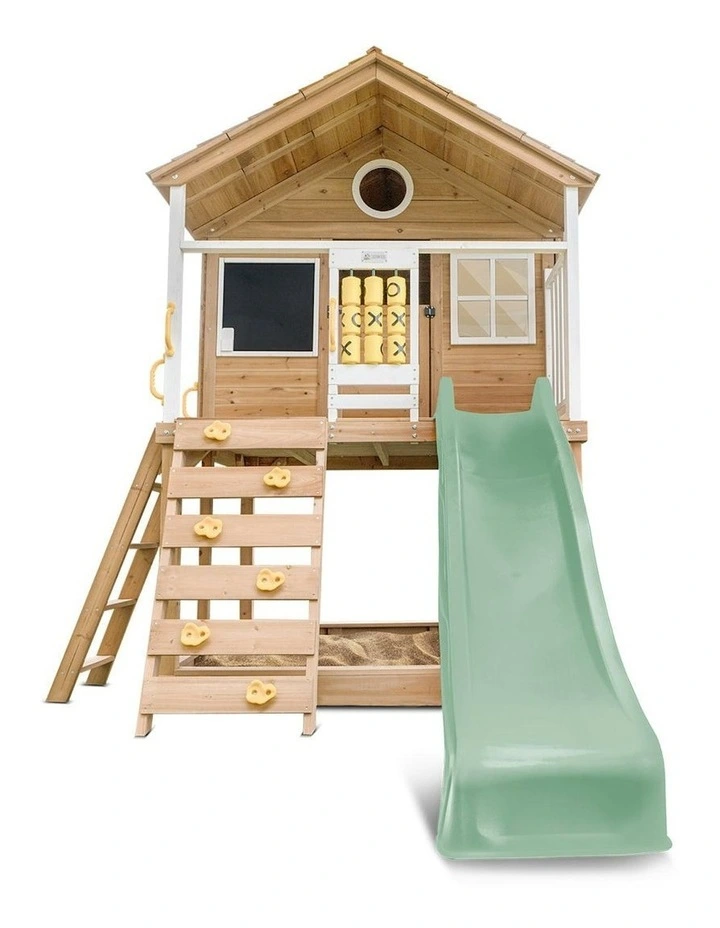 Warrigal Cubby House with Slide 2.2m in Multi image 2