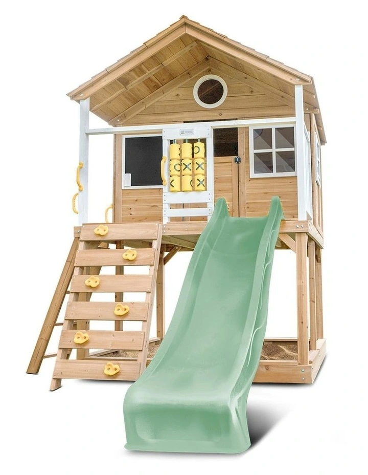 Warrigal Cubby House with Slide 2.2m in Multi image 3