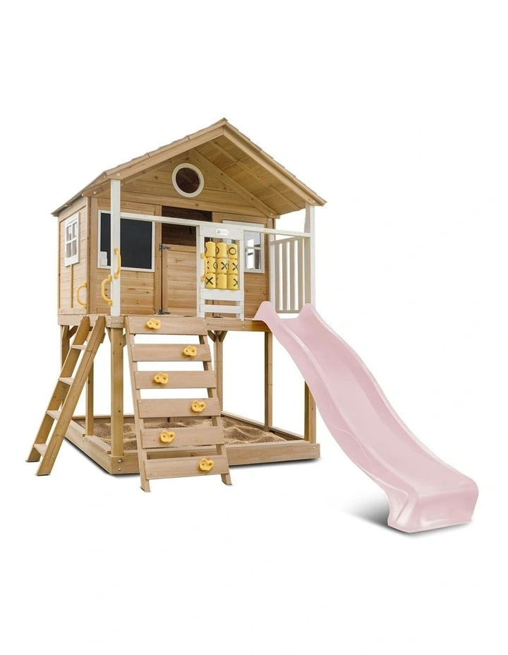Warrigal Cubby House With Slide 2.2m in Multi image 1