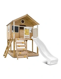 Warrigal Cubby House with Slide 2.2m in Multi