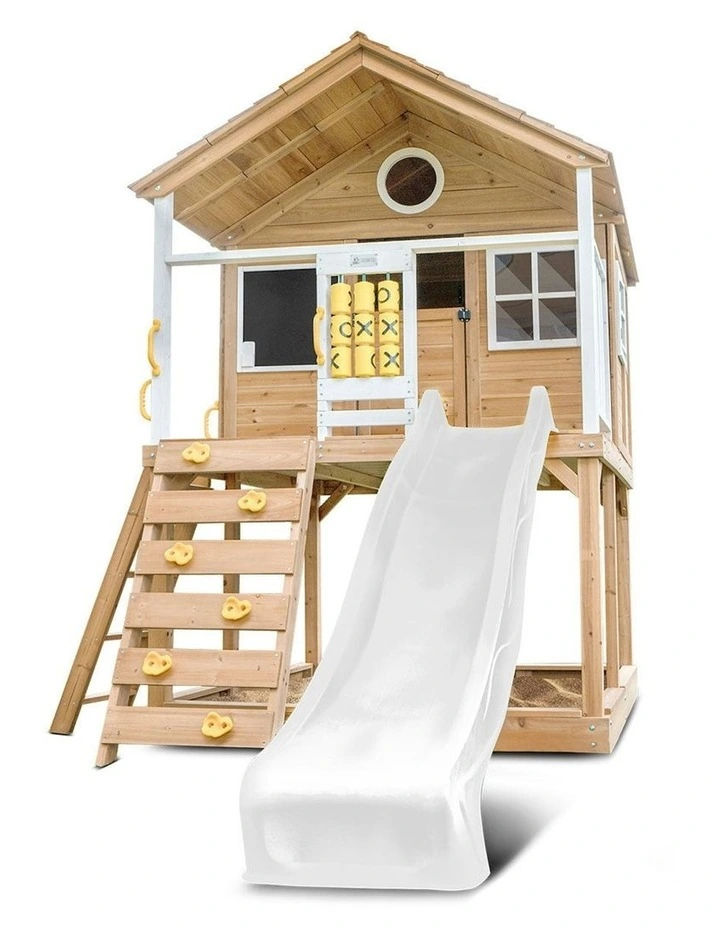 Warrigal Cubby House with Slide 2.2m in Multi image 3