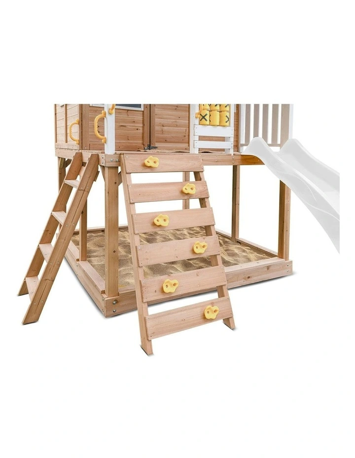 Warrigal Cubby House with Slide 2.2m in Multi image 4