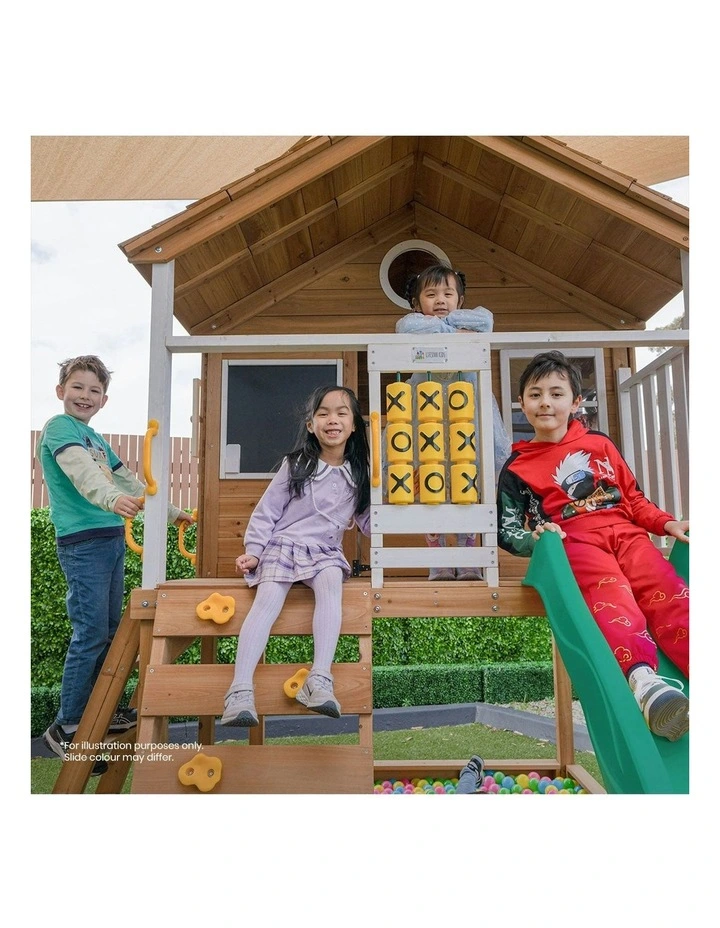 Warrigal Cubby House With Slide 2.2m in Multi image 6