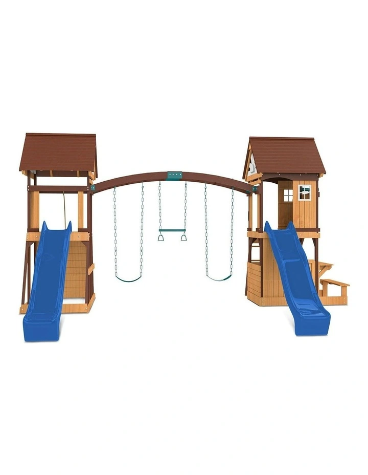 Armadale Swing Set And Play Centre With Two Slide 2.2m in Multi image 3