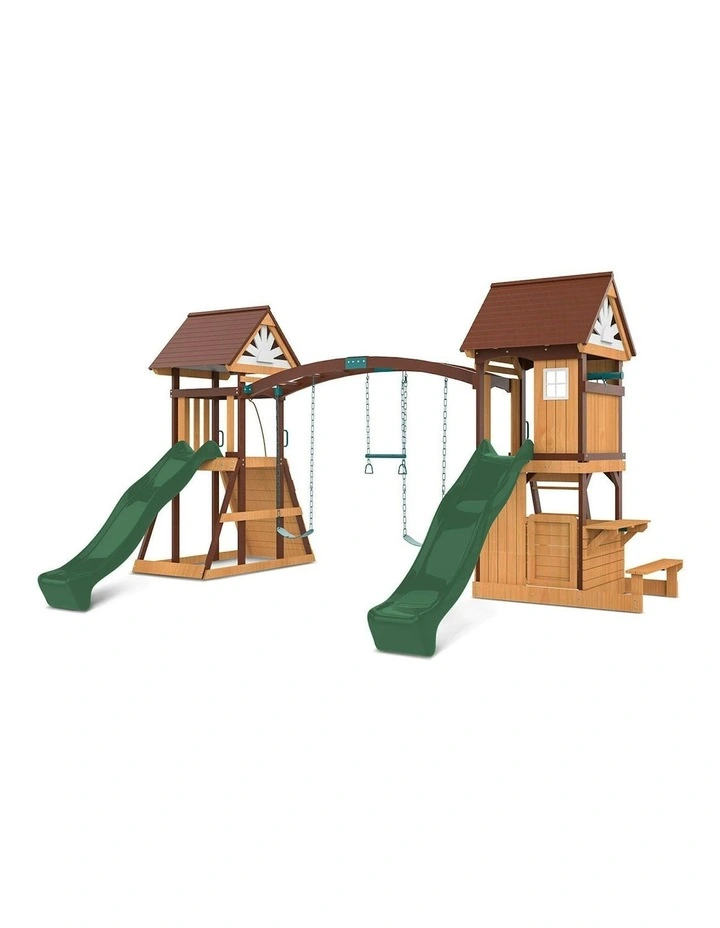 Armadale Swing Set And Play Centre With Two Slide 2.2m in Multi image 1