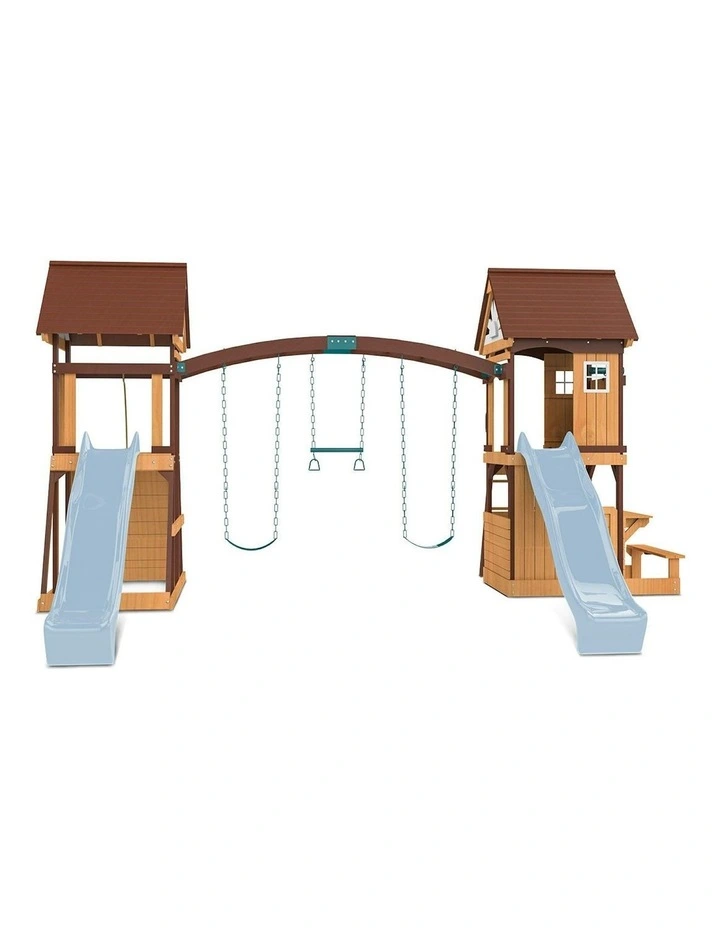 Armadale Swing Set And Play Centre With Two Slide 2.2m in Multi image 3