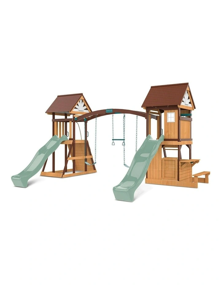 Armadale Swing Set And Play Centre With Two Slide 2.2m in Multi image 1