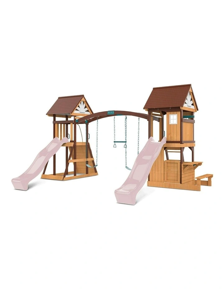 Armadale Swing Set And Play Centre With Two Slide 2.2m in Multi image 1