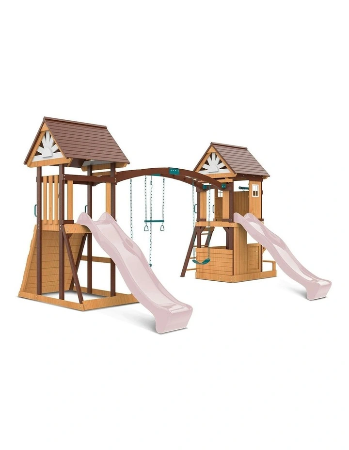 Armadale Swing Set And Play Centre With Two Slide 2.2m in Multi image 2