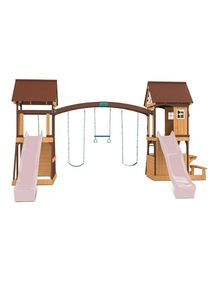Armadale Swing Set And Play Centre With Two Slide 2.2m in Multi image 3