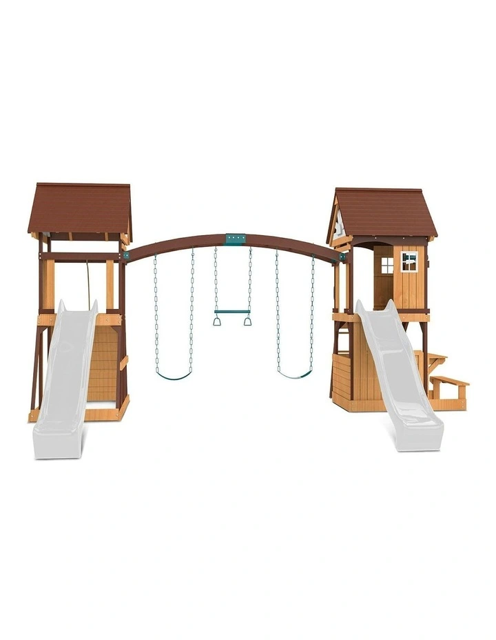 Armadale Swing Set And Play Centre With Two Slide 2.2m in Multi image 3