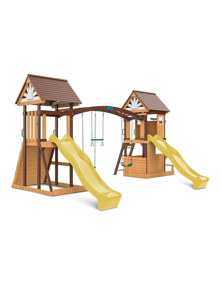 Armadale Swing Set And Play Centre With Two Slide 2.2m in Multi image 2