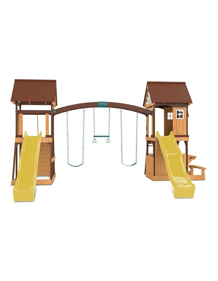 Armadale Swing Set And Play Centre With Two Slide 2.2m in Multi image 3