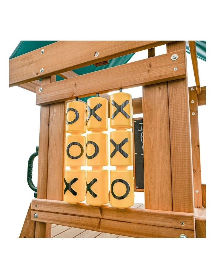 Birmingham Swing Set & Play Centre With 2.2m Slide in Pastel Green image 6