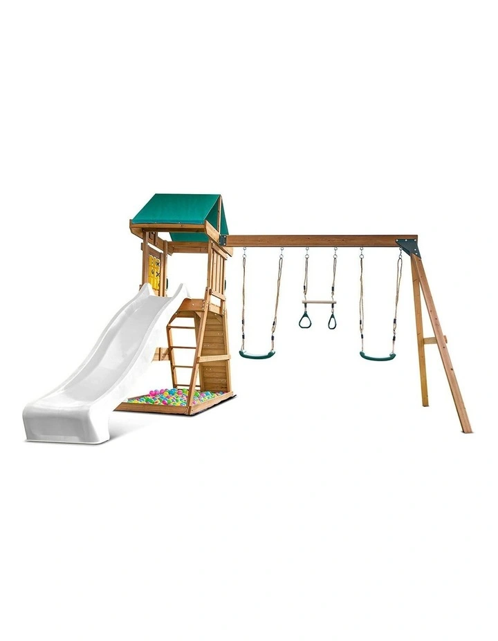 Birmingham Play Centre Swing Set With Slide 2.2m image 1