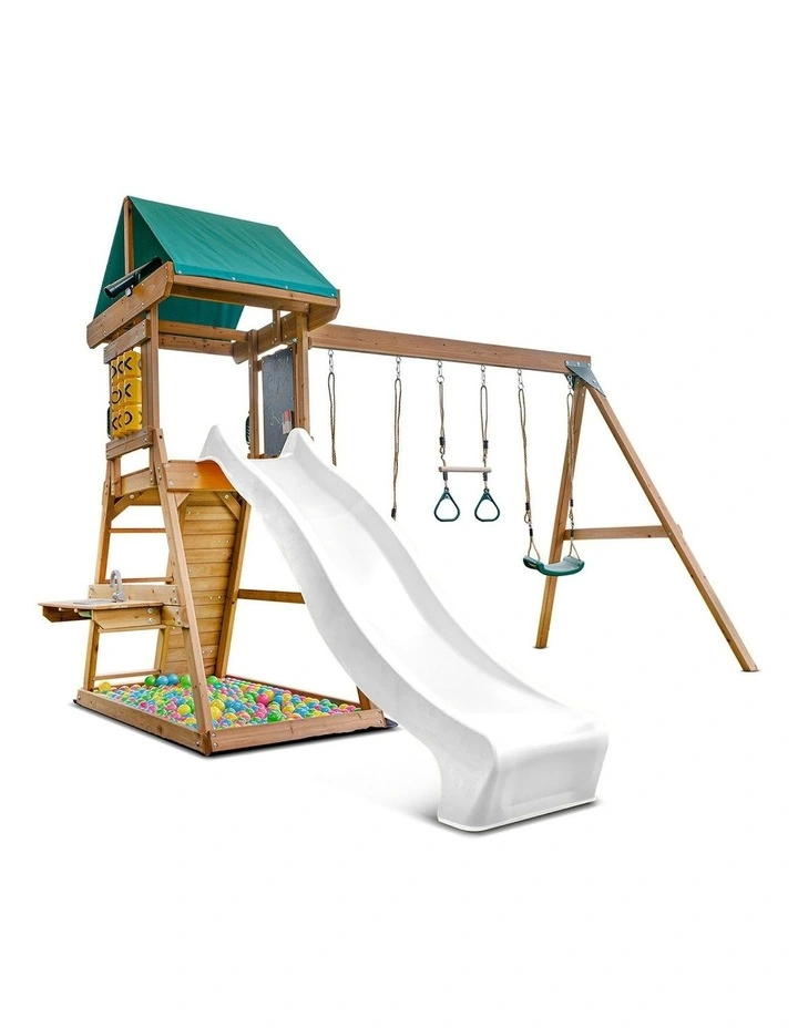 Birmingham Play Centre Swing Set With Slide 2.2m image 2