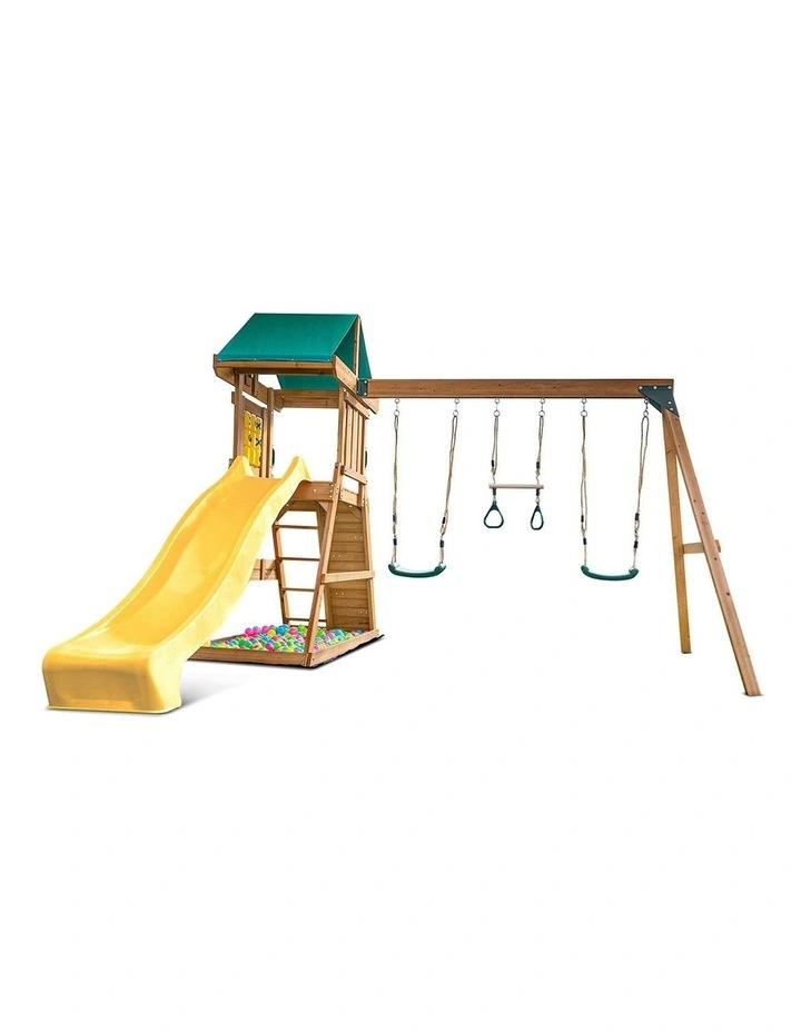 Birmingham Play Centre Swing Set With Slide 2.2m image 1