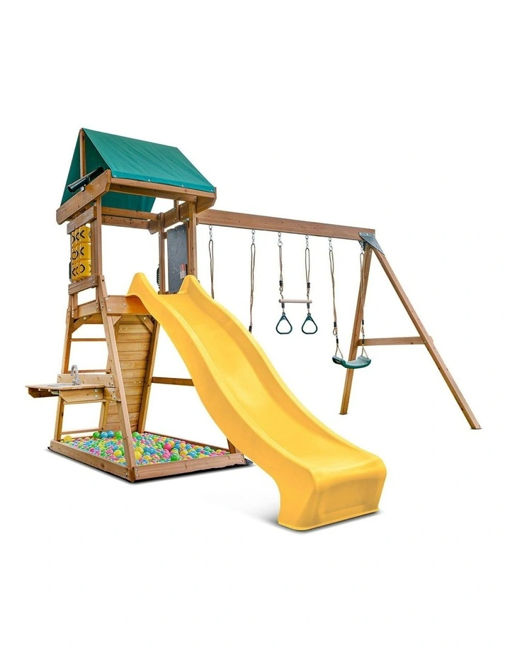 Birmingham Play Centre Swing Set With Slide 2.2m image 2