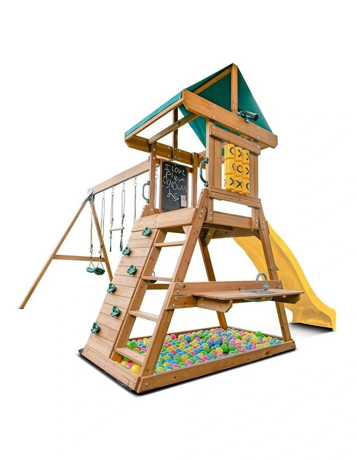 Birmingham Play Centre Swing Set With Slide 2.2m image 4