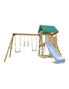 Carindale Play Centre Swing Set With Slide 2.2m