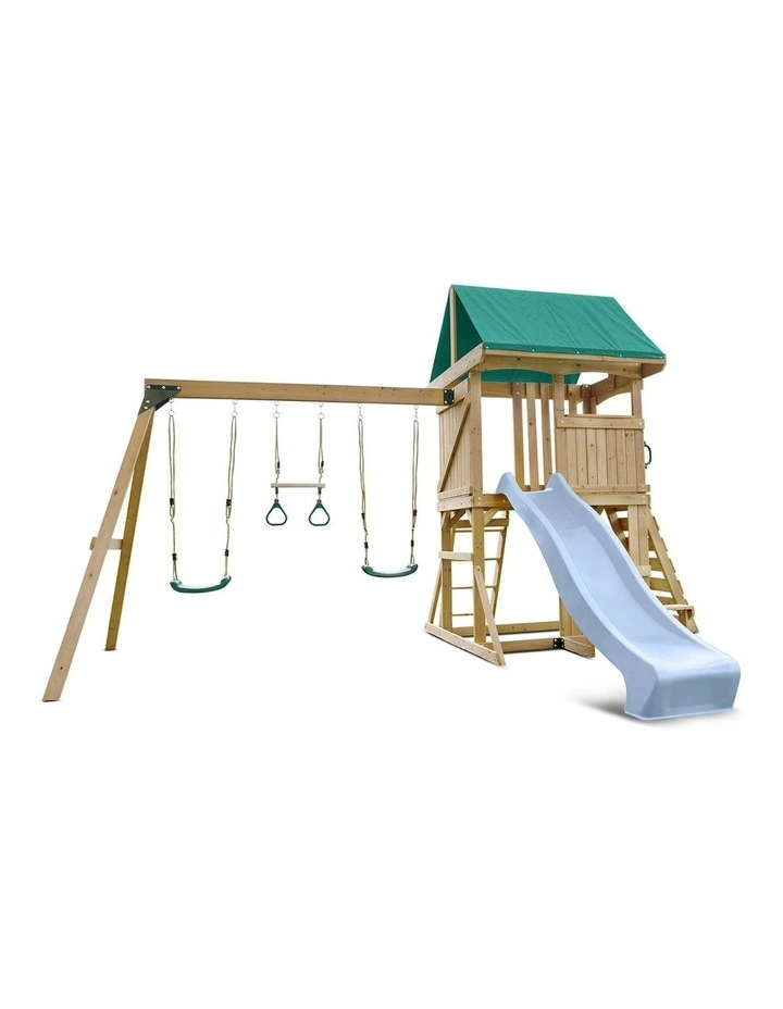 Carindale Play Centre Swing Set With Slide 2.2m image 1