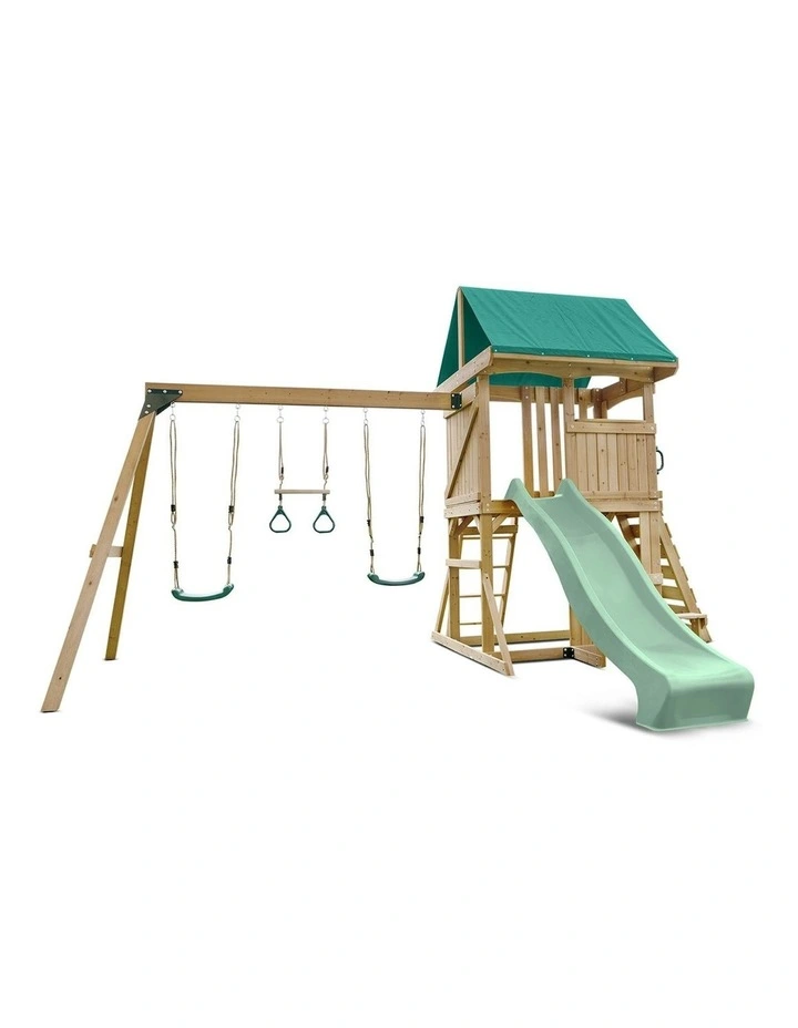 Carindale Play Centre Swing Set With Slide 2.2m image 1