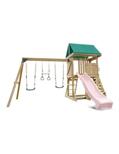Carindale Play Centre Swing Set With Slide 2.2m