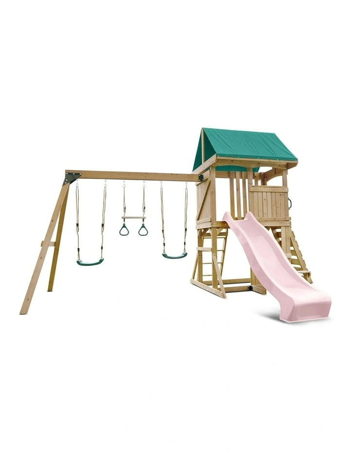 Carindale Play Centre Swing Set With Slide 2.2m image 1