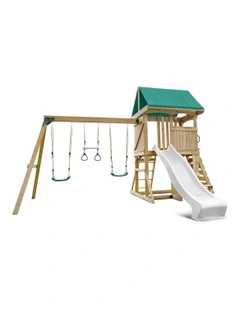 Carindale Play Centre Swing Set With Slide 2.2m