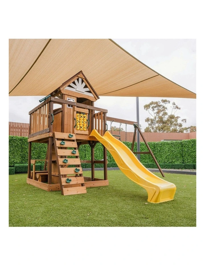 Coventry Swing Set & Play Centre Wwith 2.2m Slide in Yellow image 5