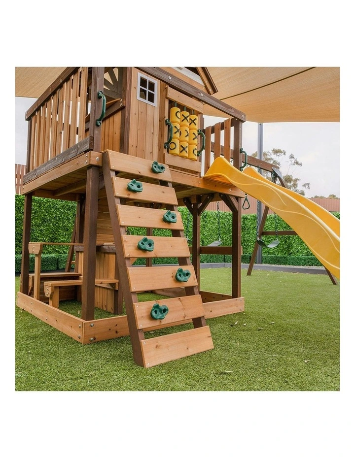 Coventry Swing Set & Play Centre Wwith 2.2m Slide in Yellow image 7