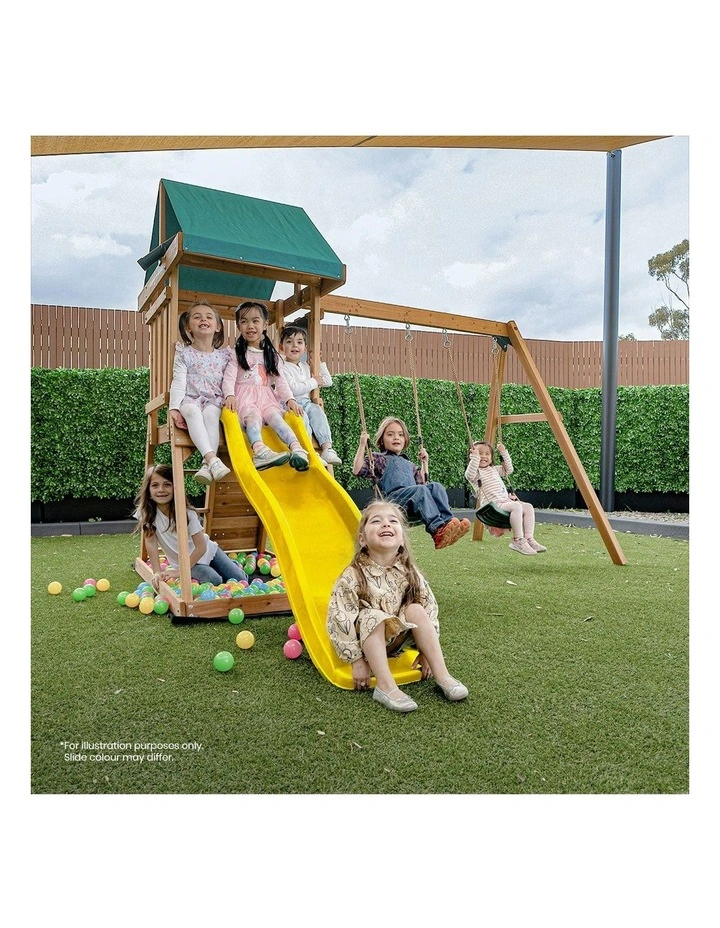 Greenvale Play Centre Swing Set With Slide 1.8m image 4